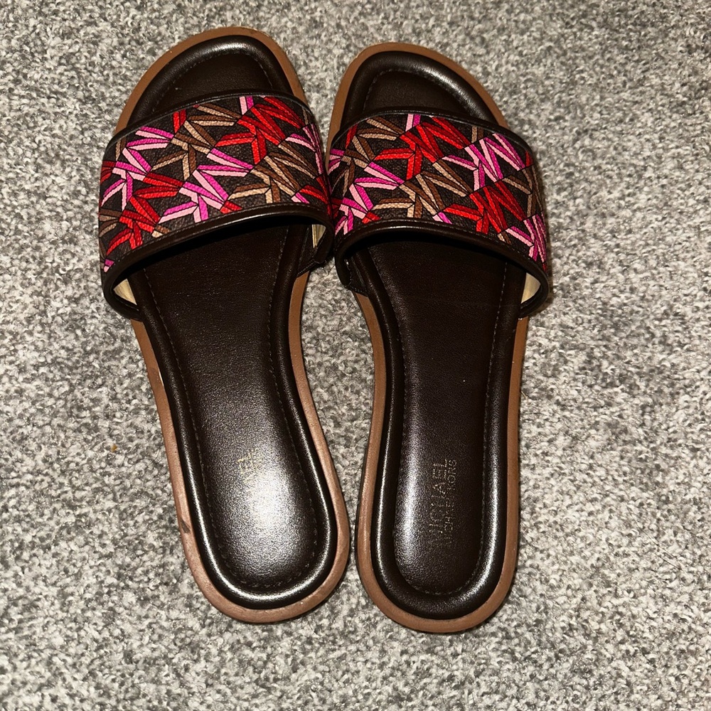 Michael Kors Multicolor Slide Sandals